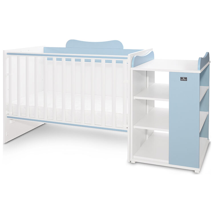 Κρεβάτι πολυμορφικό Lorelli Multi White+Baby Blue 10150570039A