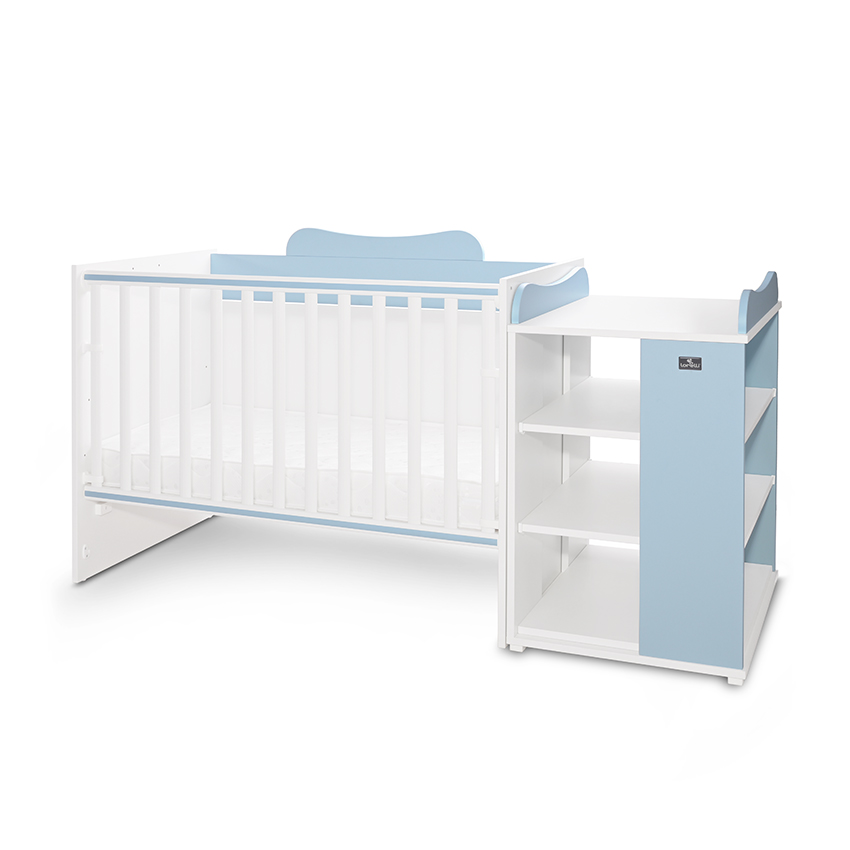 Κρεβάτι πολυμορφικό Lorelli Multi White+Baby Blue 10150570039A