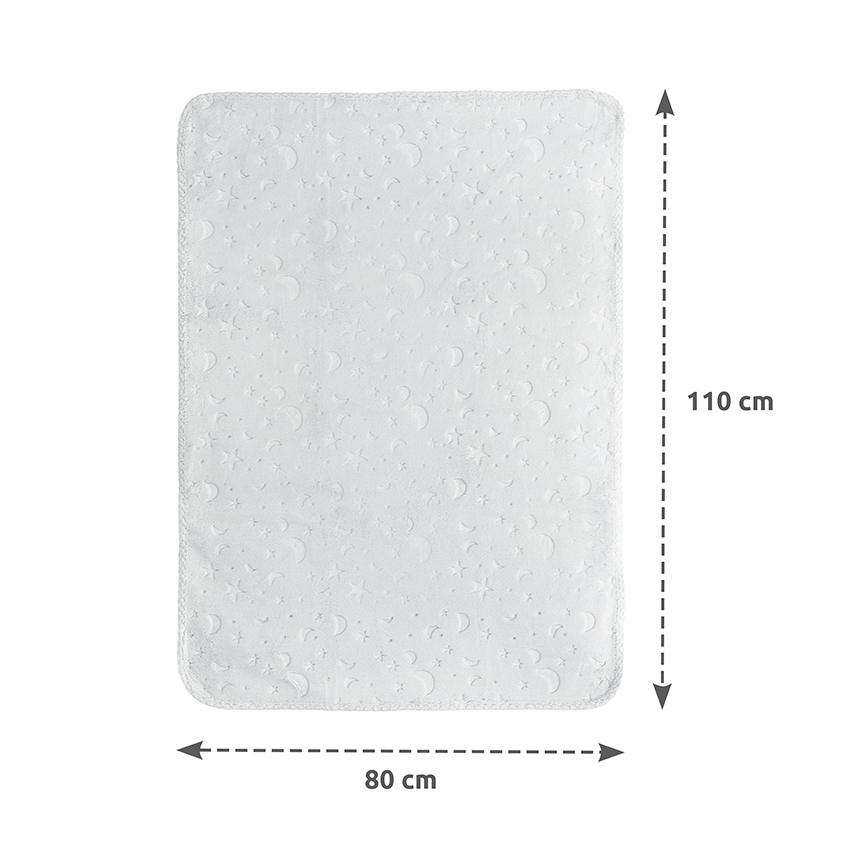 Κουβέρτα αγκαλιάς βελουτέ, Lorelli Twinkle embossed Grey 10340192503 - Image 2