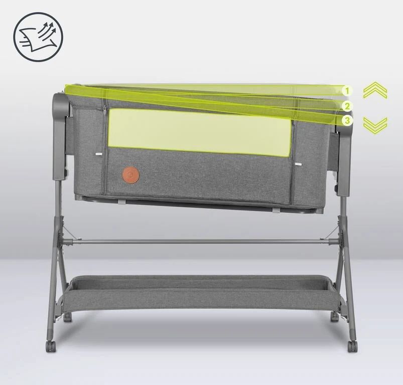 Λίκνο Συγκοίμησης Lionelo Leonie Plus Gray Silver - Image 9