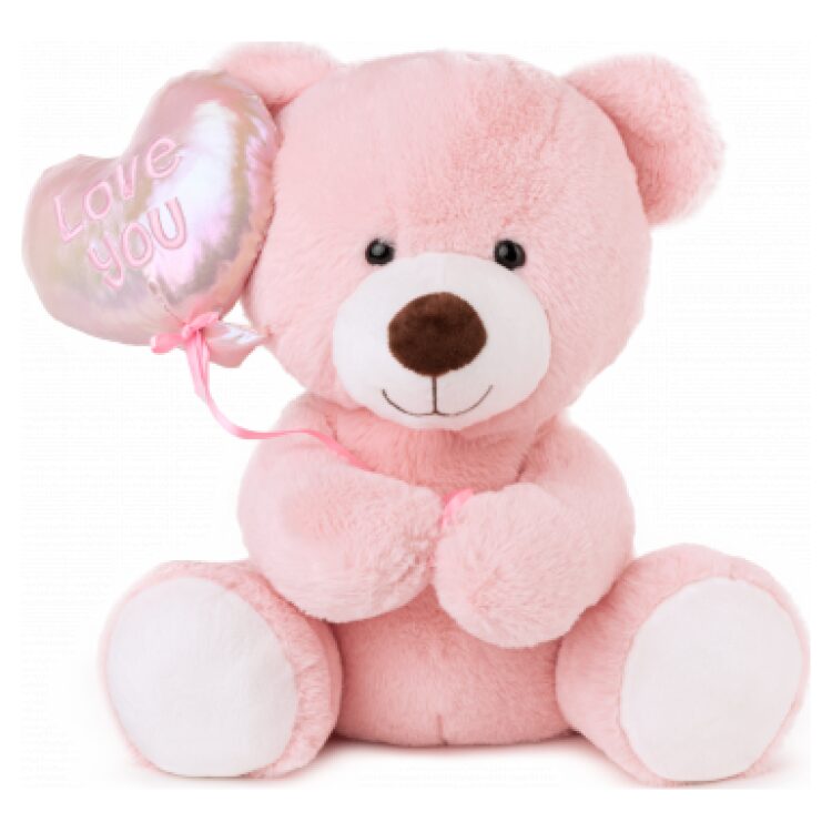 Λούτρινο παιχνίδι  Bear with a Heart Pink 38cm 013116