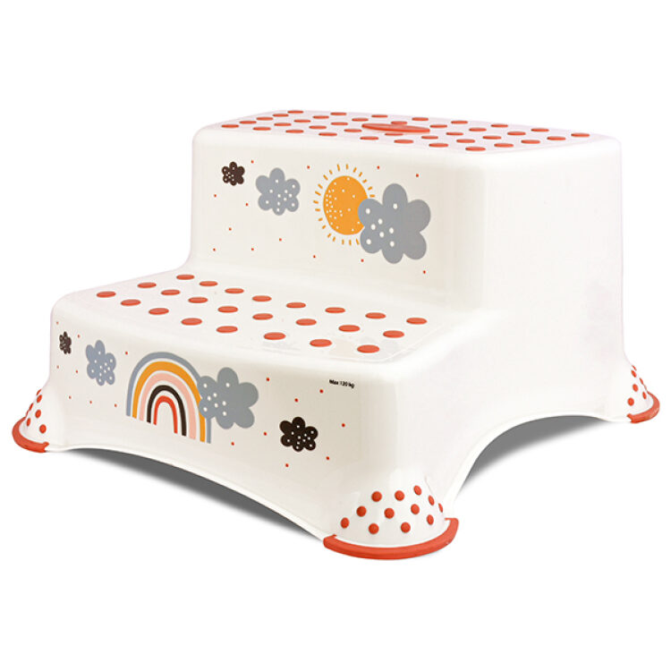 Διπλό σκαλοπάτι τουαλέτας Lorelli Rainbow White 10130550093