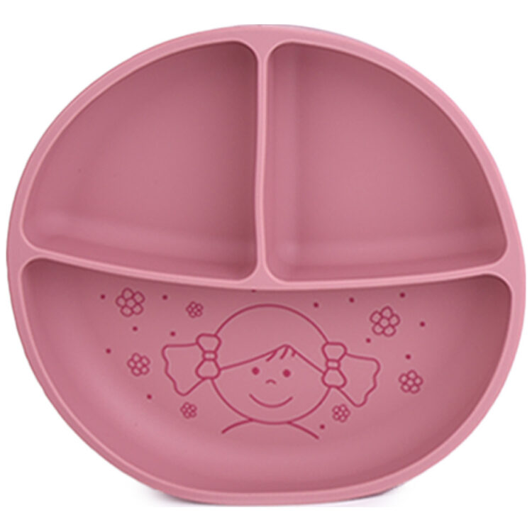 Πιάτο σιλικόνης Doll Dark Pink 097079
