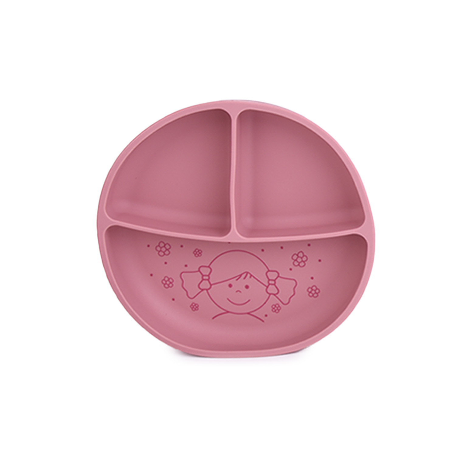 Πιάτο σιλικόνης Doll Dark Pink 097079