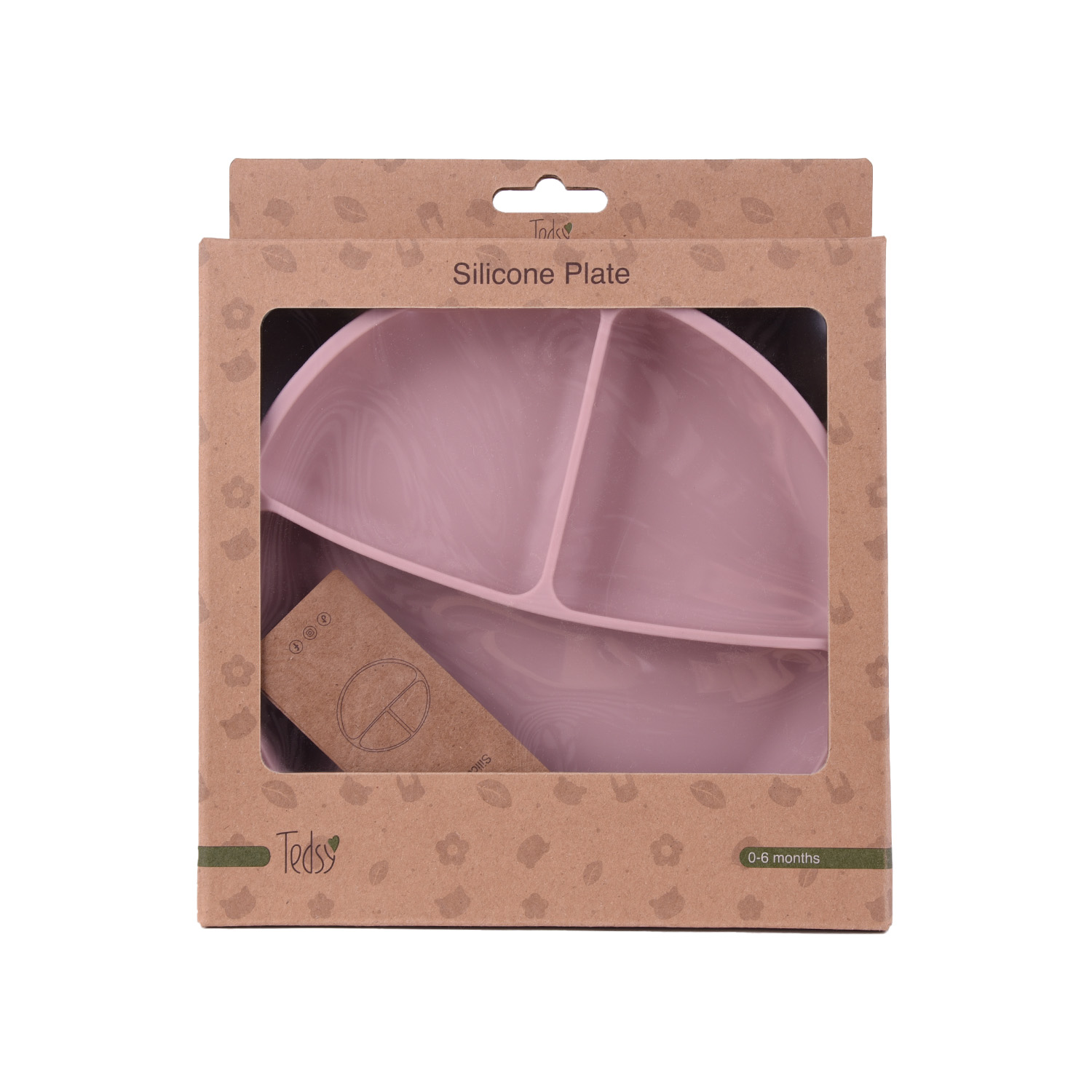 Πιάτο σιλικόνης Light Pink 097065 - Image 2