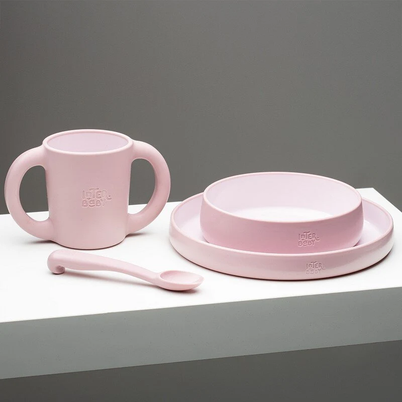 Σετ φαγητού Interbaby Dark Pink SET42-66 - Image 7