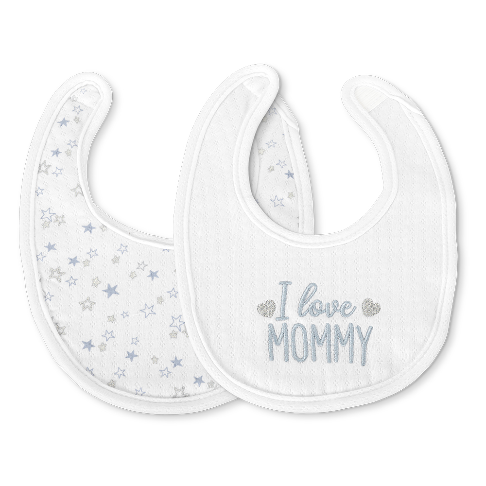 Σαλιάρα για νεογέννητα σετ 2 τεμ. με velcro, Lorelli Natural Boy 10260280002