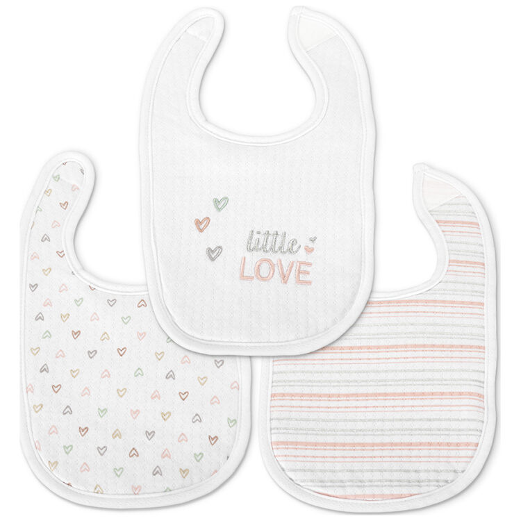 Σαλιάρα σετ 3 τεμ. με Velcro Lorelli Natural Girl 10260290003