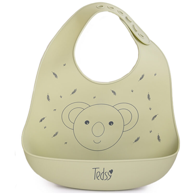 Σαλιάρα σιλικόνης Koala Green 097048